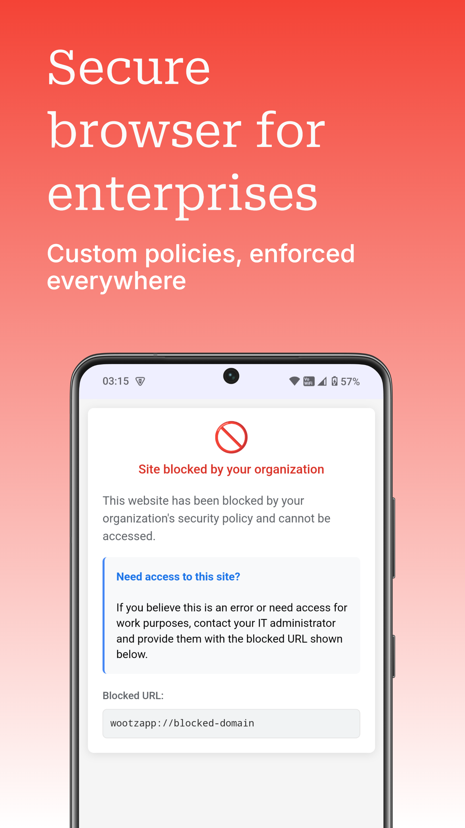 Wootzapp AI-Enforced Enterprise Browser 