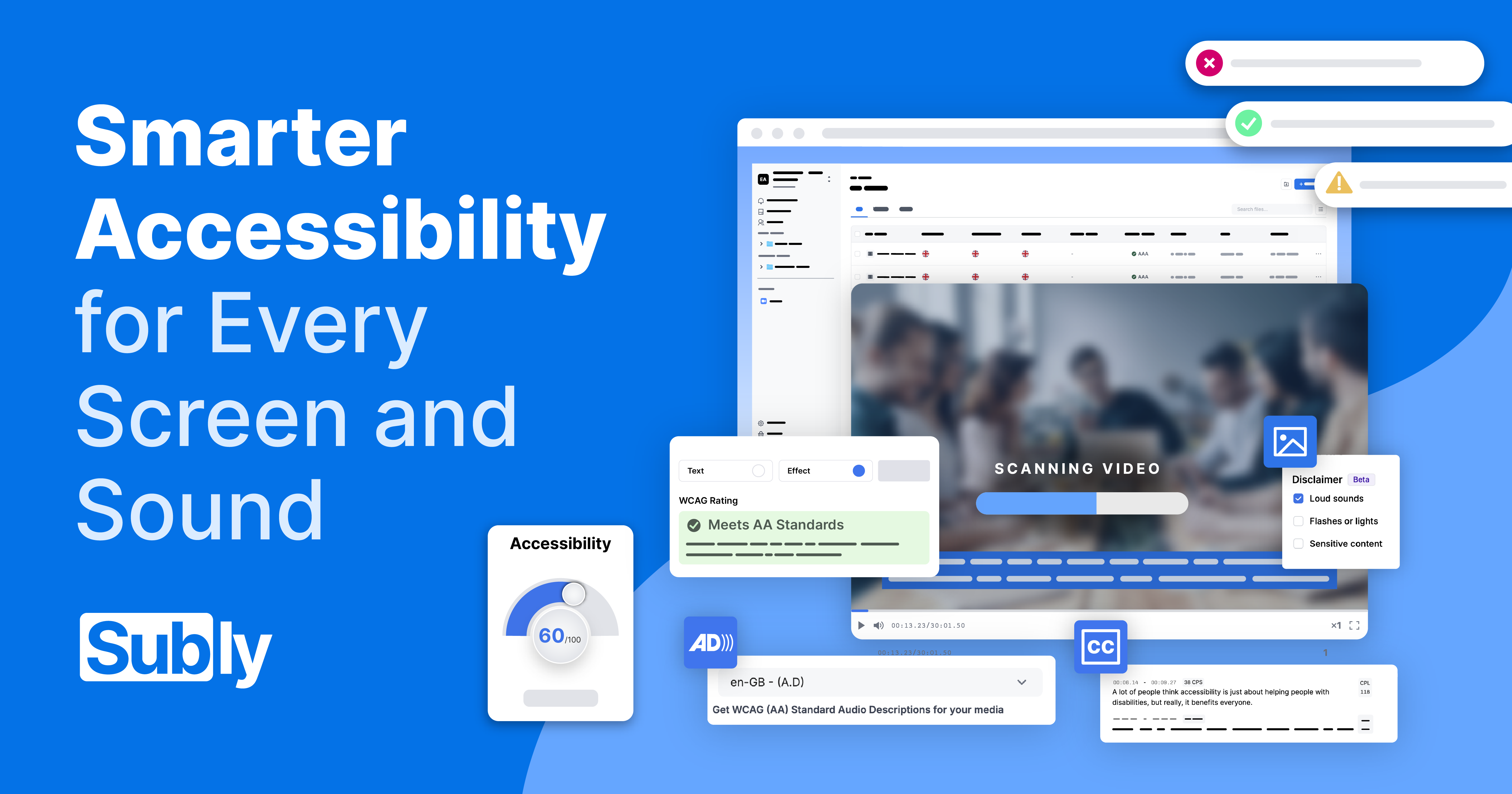 Subly AI Video Accessibility Checker