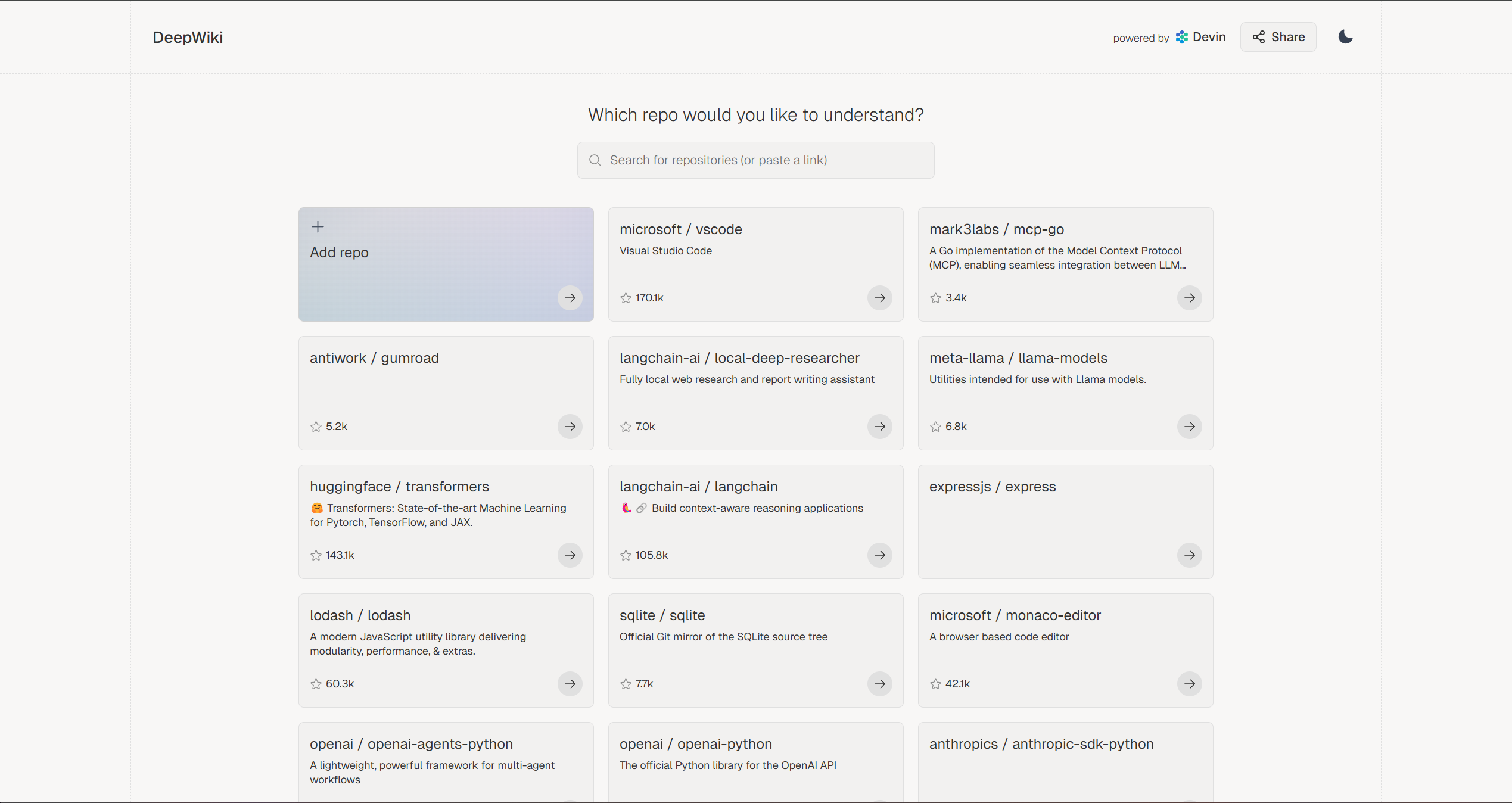 DeepWiki by Congnition