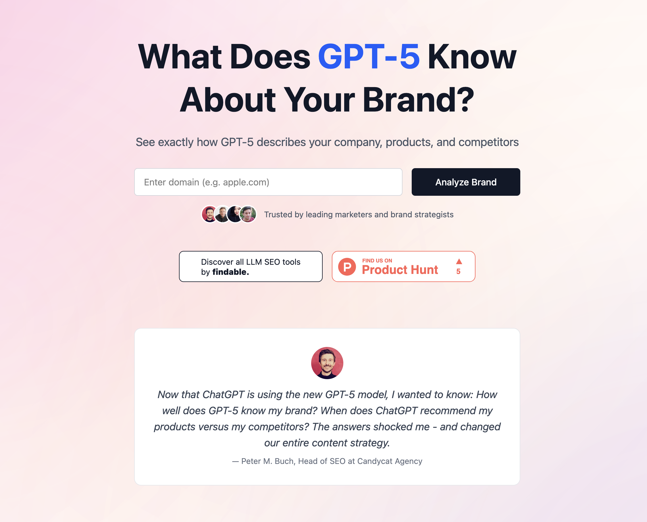 GPT-5 SEO Brand Visiblity