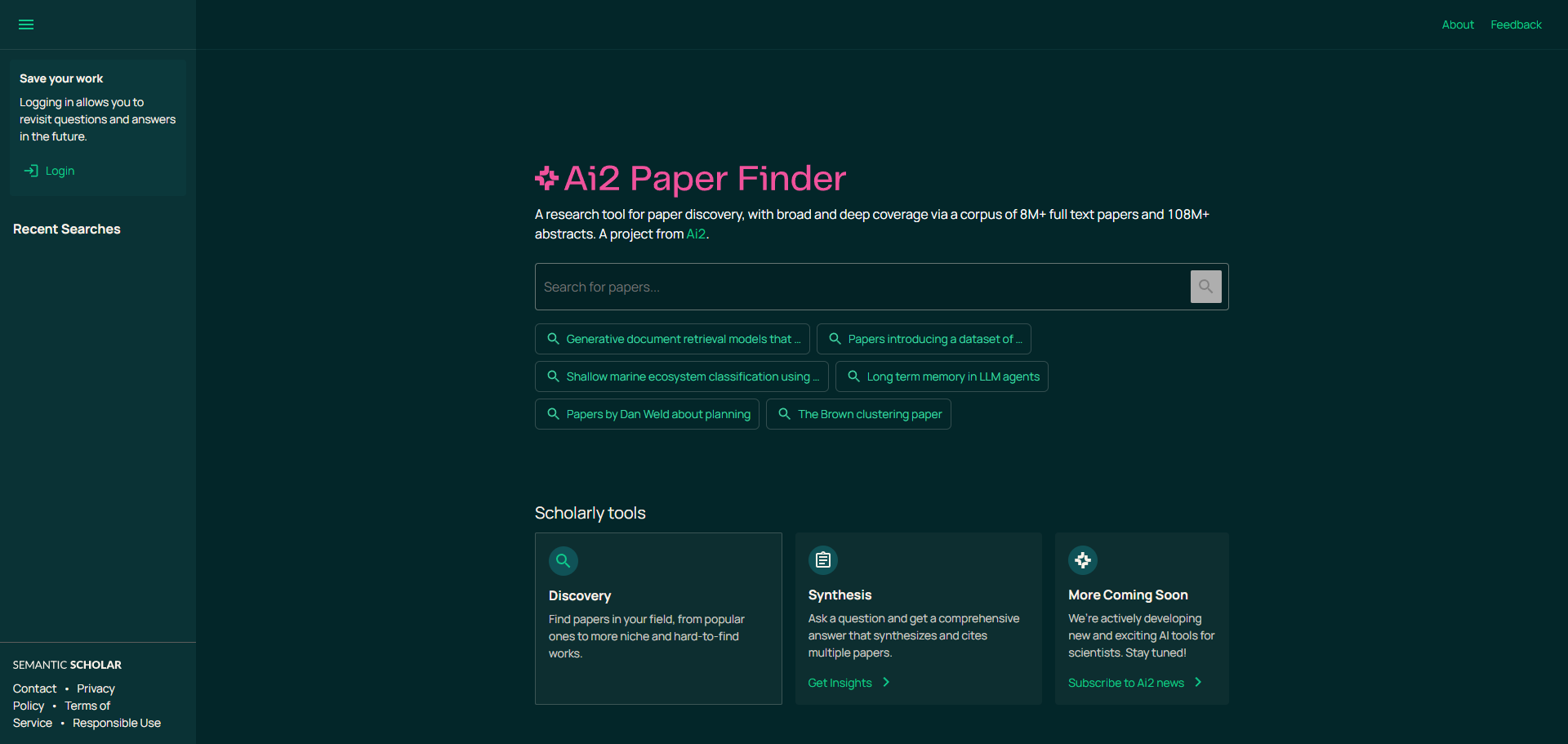 Ai2 Paper Finder
