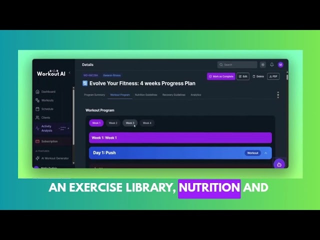 AI Workout Generator for Trainers & Gyms