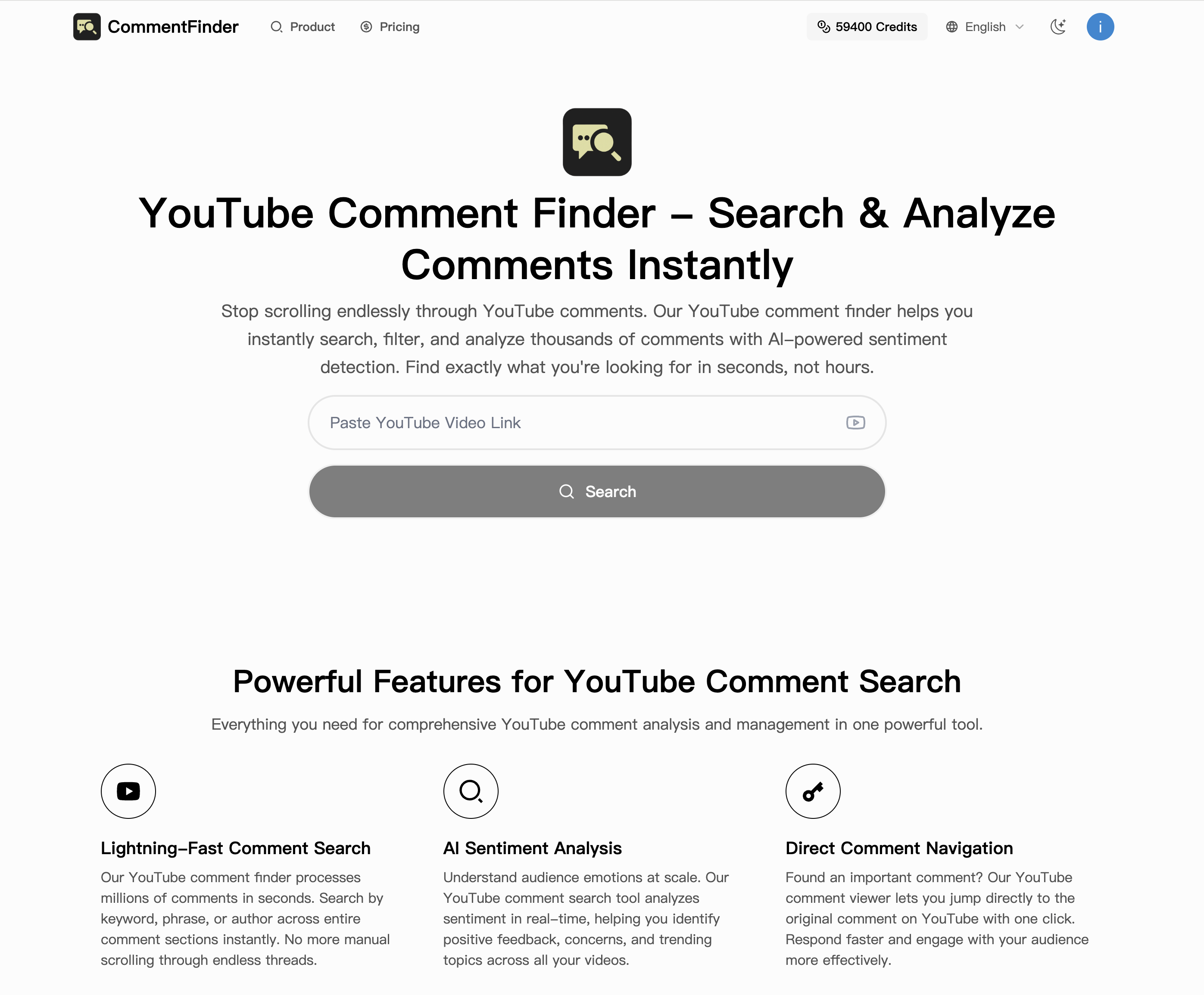 YouTube Comment Finder