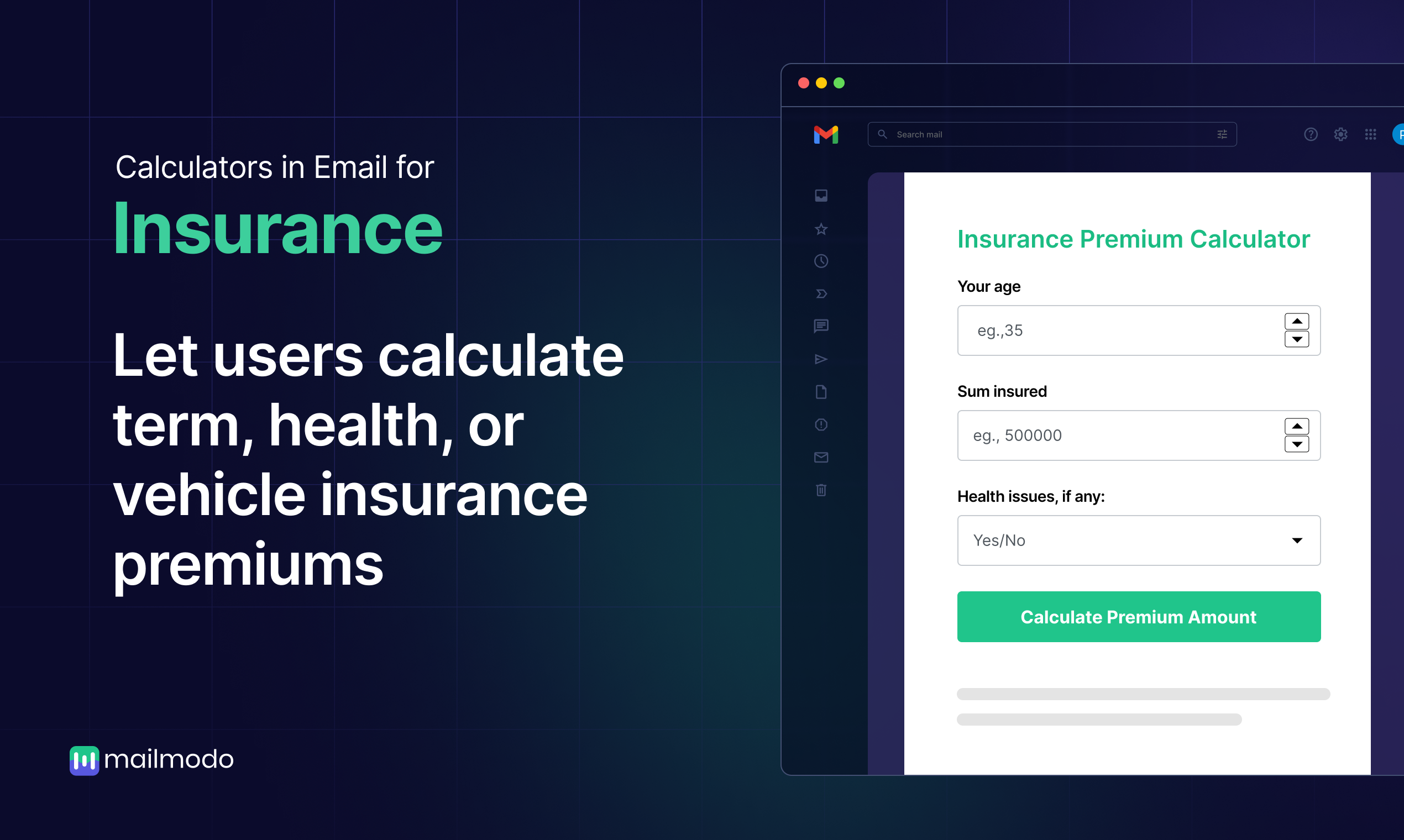 Calculators in Email 
