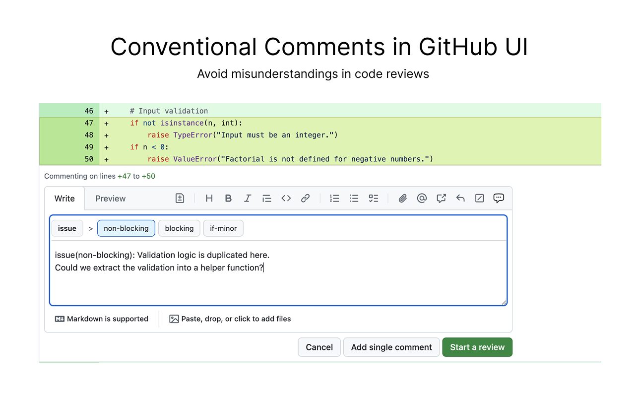 Conventional Comments by Pullpo