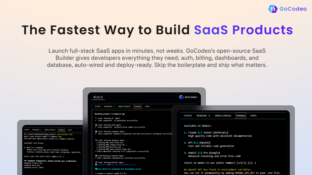 GoCodeo SaaS Builder