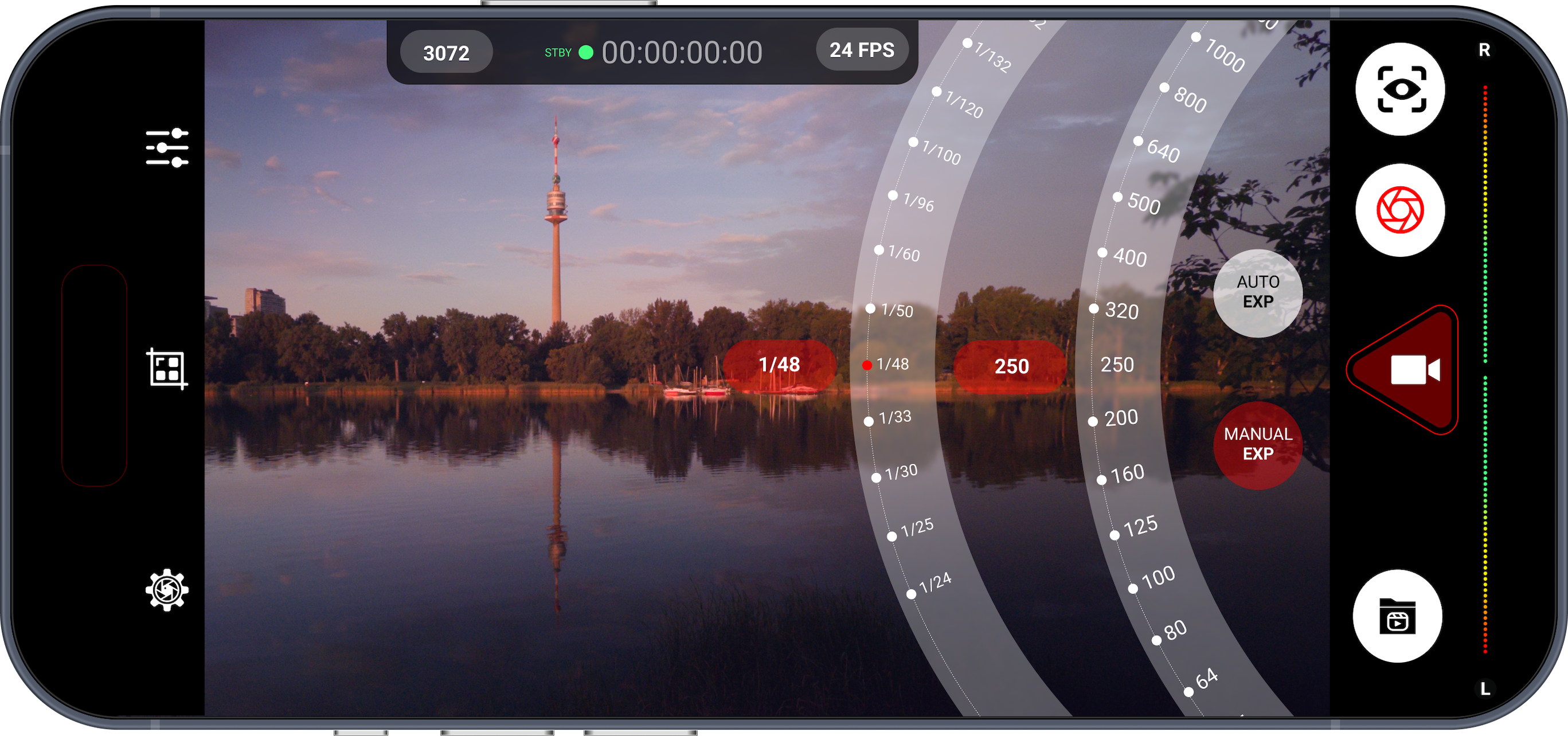 srRAW Cinema Camera for iPhone