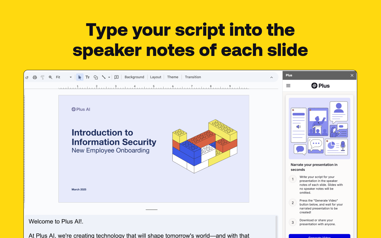 AI Presentation Narrator