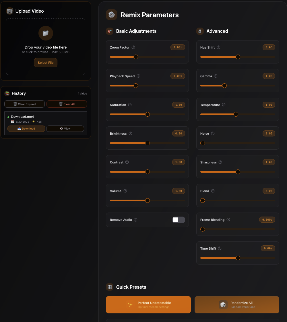 Re-Mix & Re-upload Your Videos