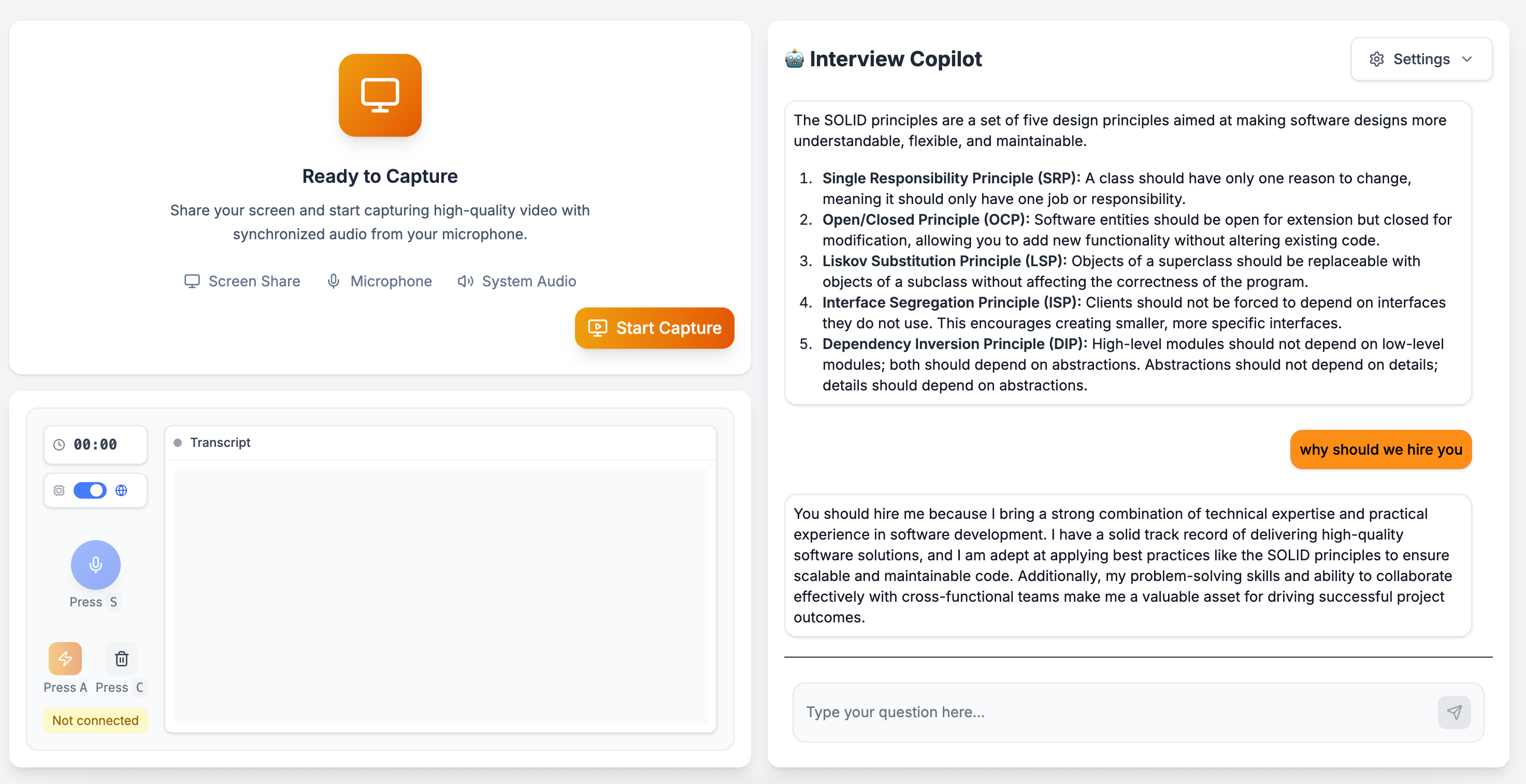 AI Interview Copilot (Private Repo)
