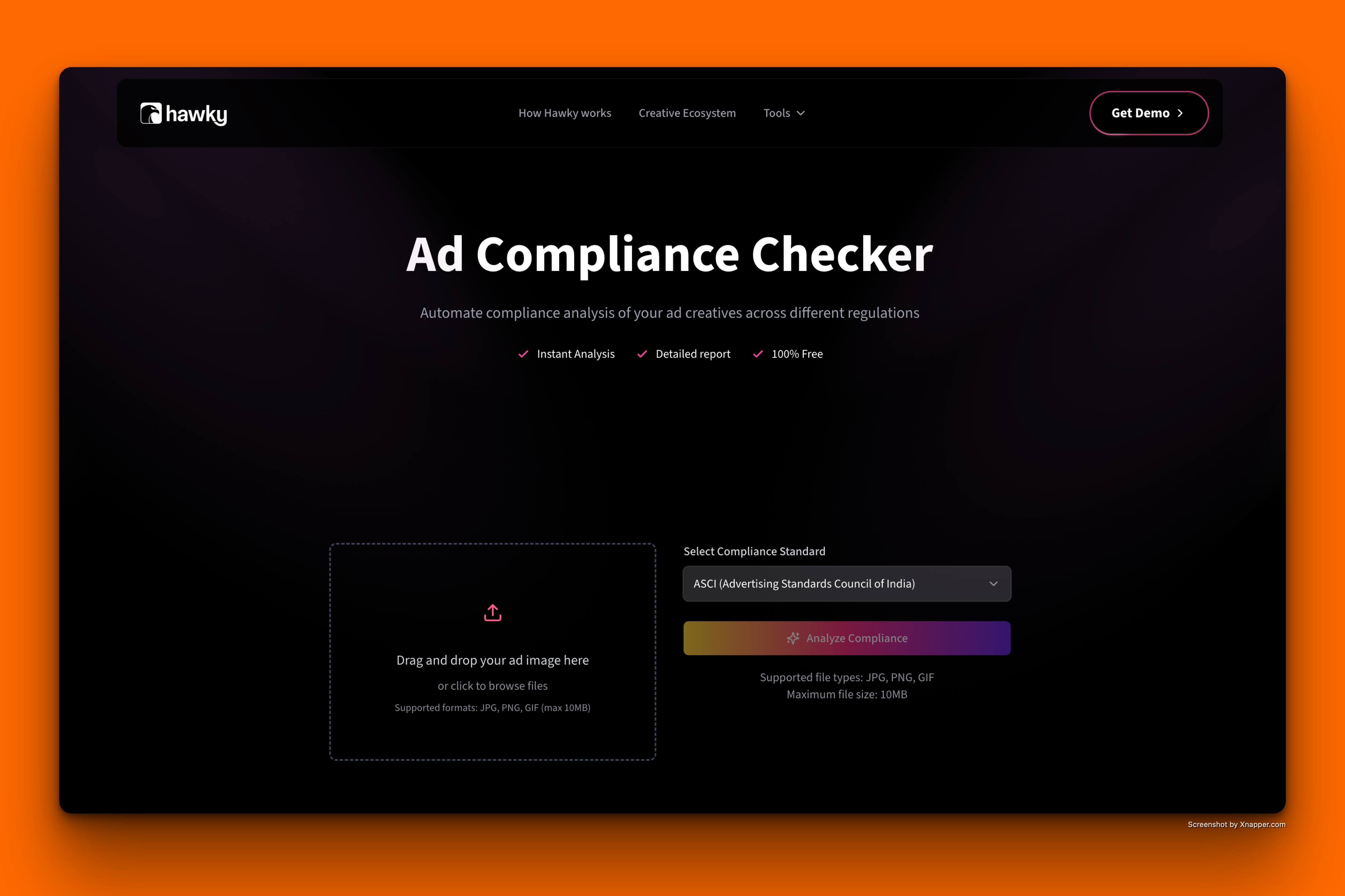 Ad compliance checker by Hawky.ai