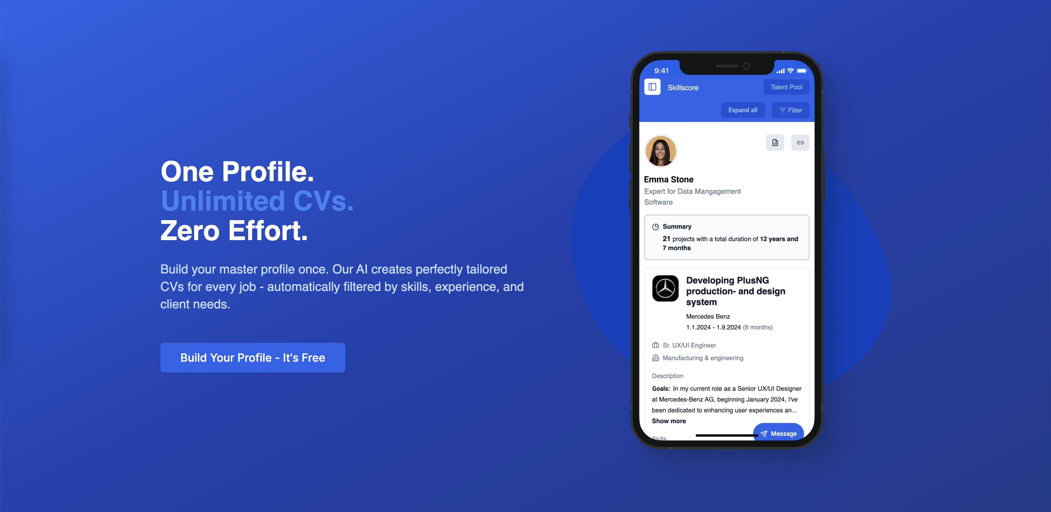 SkillScore - AI Talent Matching 