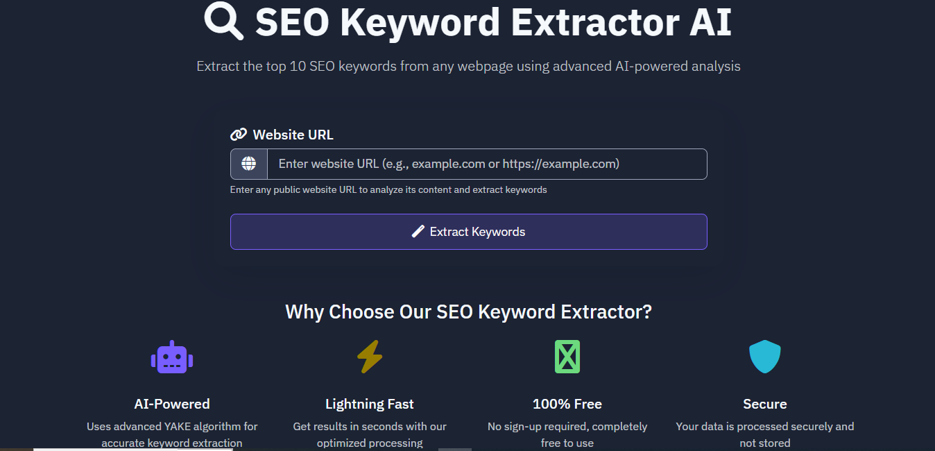 SEO Keyword Extractor AI