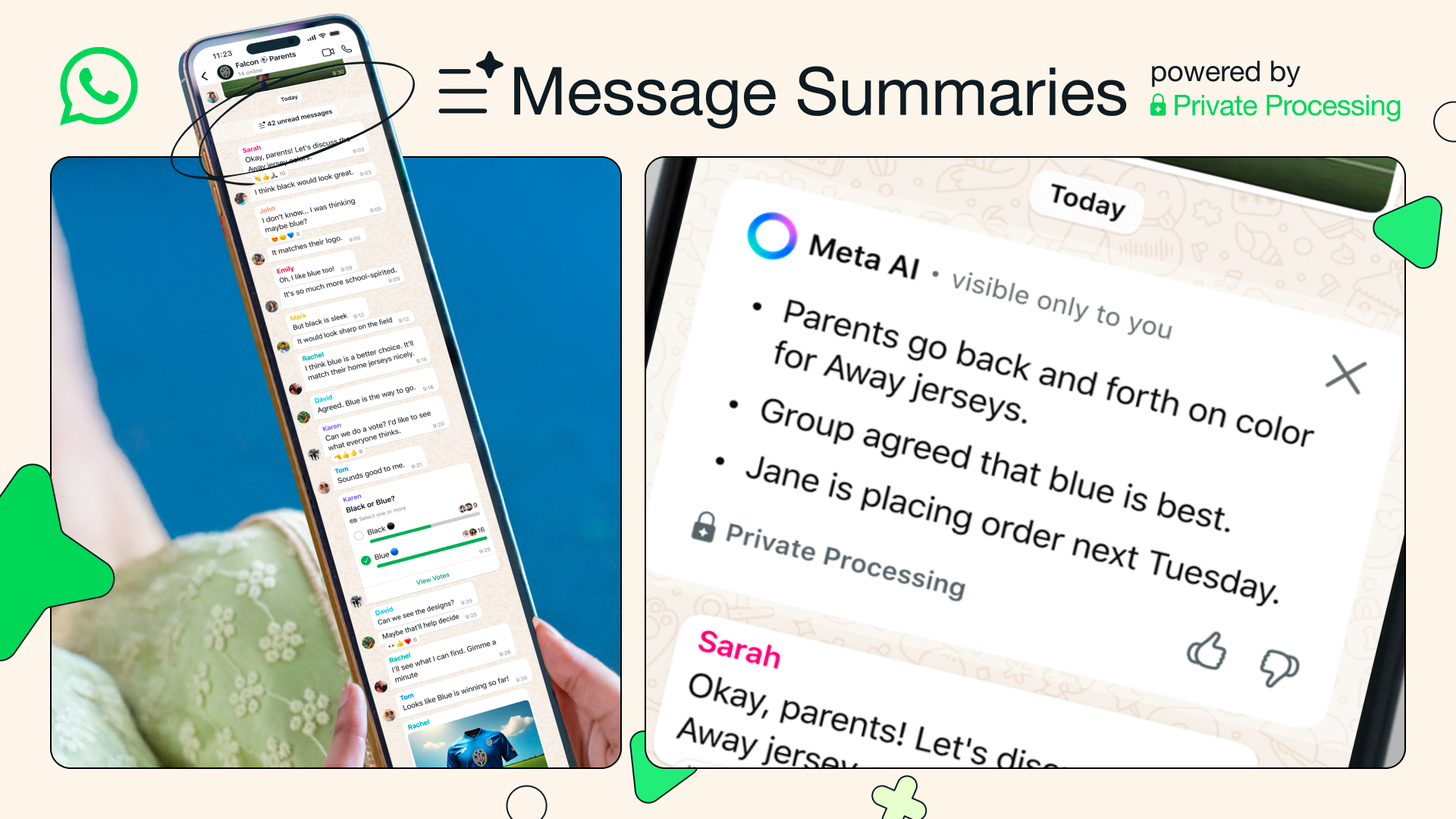 WhatsApp Message Summaries