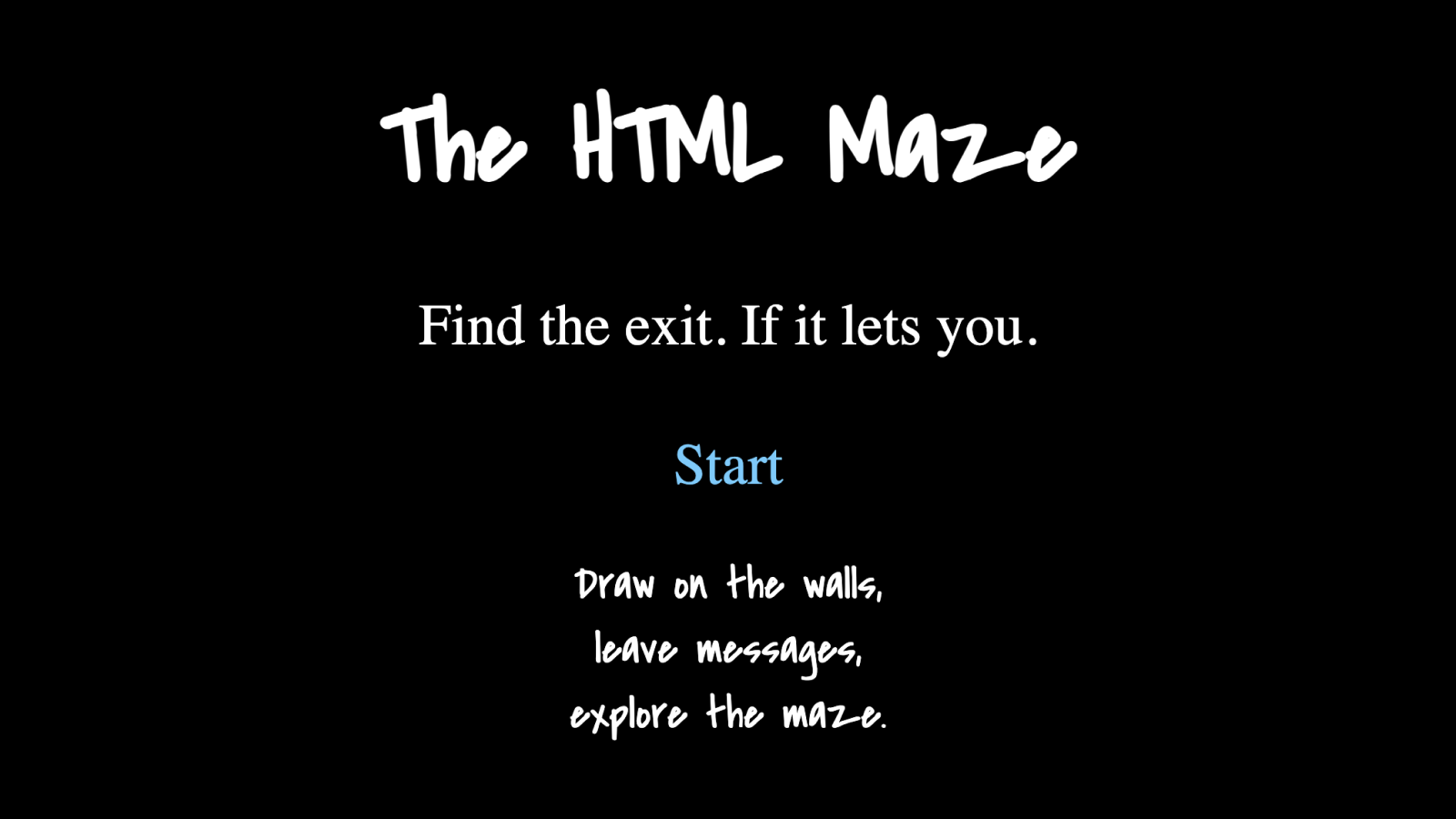 The HTML Maze