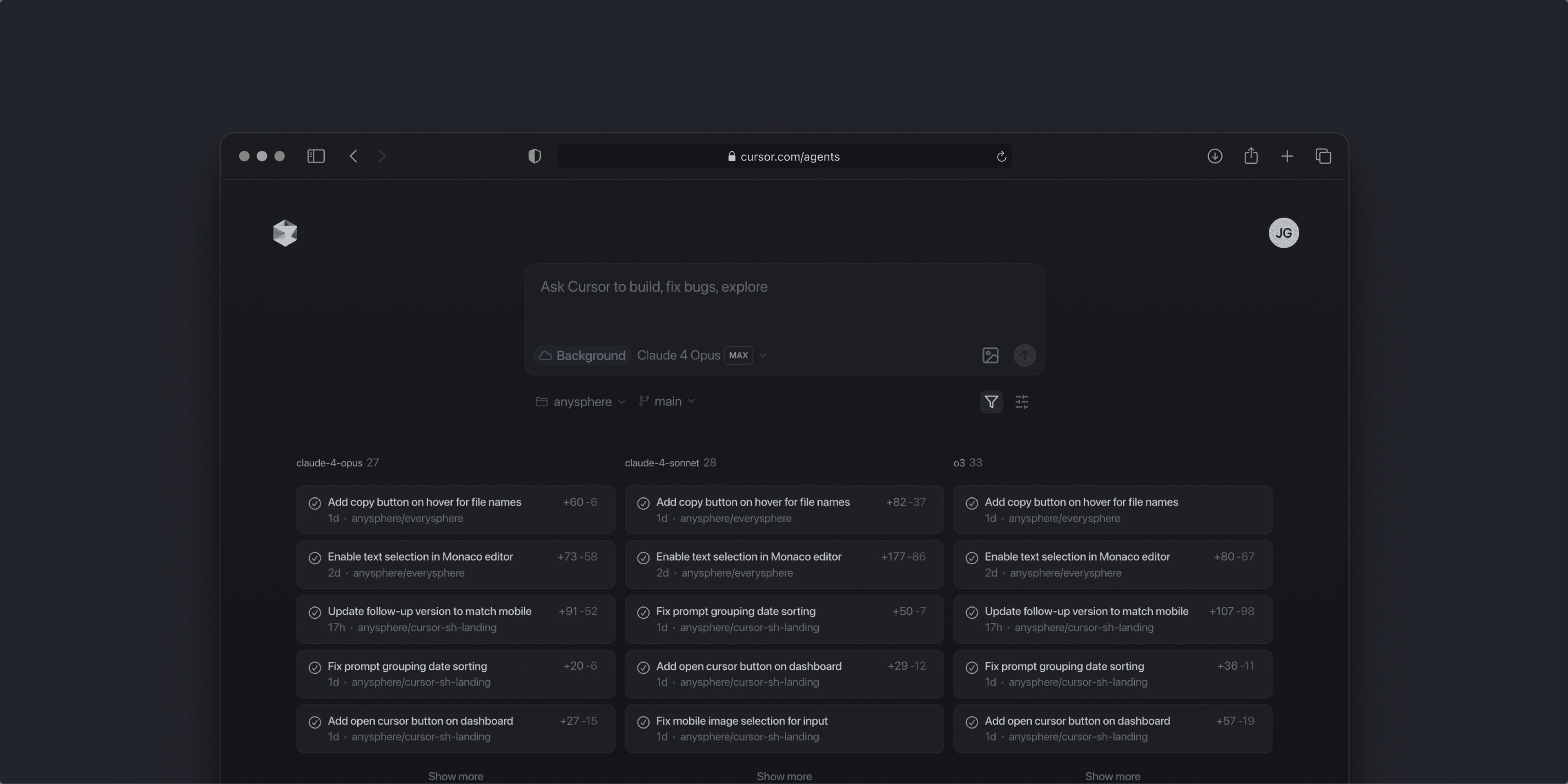 Cursor Agents: Browsers & Mobile